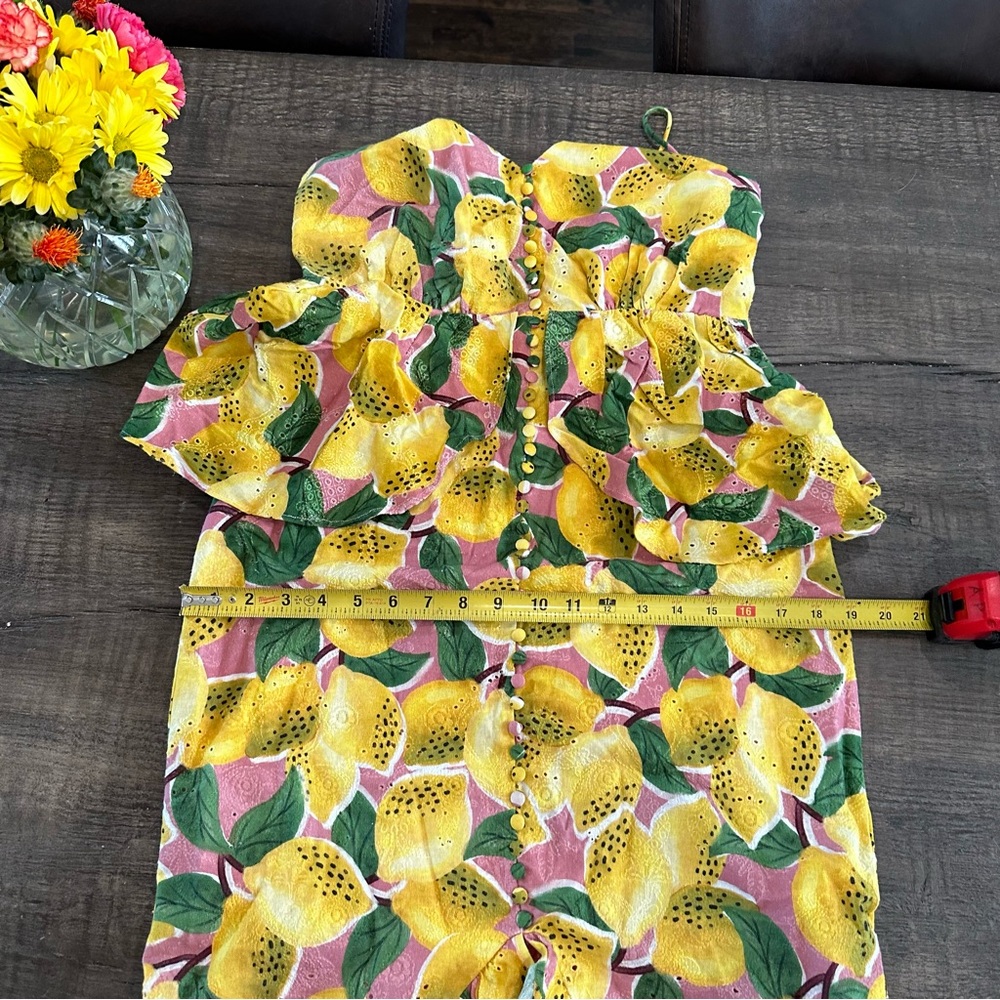 Farm Rio Lemon Print Top - Picture 10 of 13